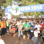 5km Dream run flag off by two famous personality of Goa Beto - footballer & Talasha - swimmer